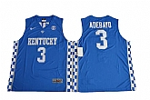 Kentucky Wildcats #3 Edrice Adebayo Blue College Basketball Jersey,baseball caps,new era cap wholesale,wholesale hats
